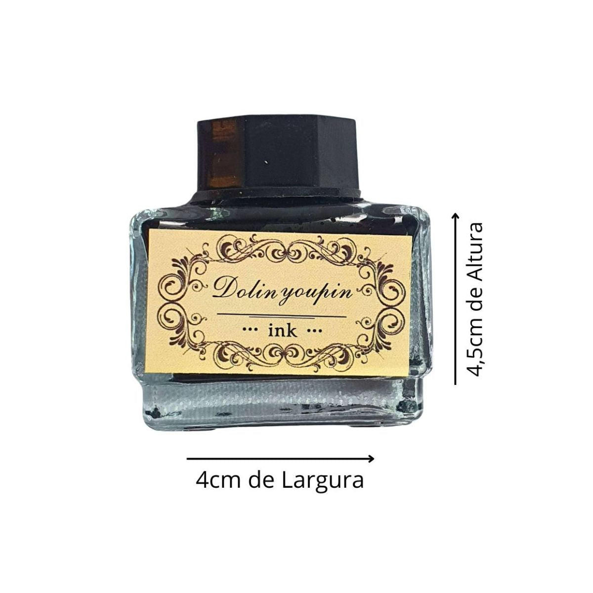 Kit Caneta Tinteiro Pena Azul Antiga Simples Kit Caneta Tinteiro Pena Azul Antiga Simples